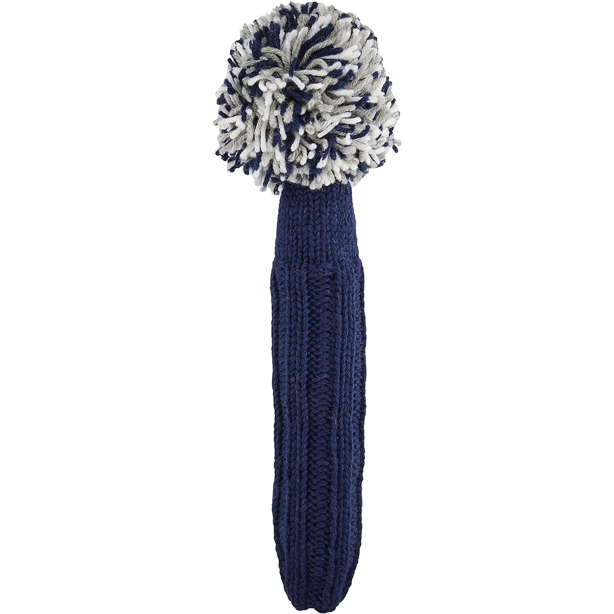 Jan Craig Handmade Head Cover for Fairway Wood Navy/White/Silver