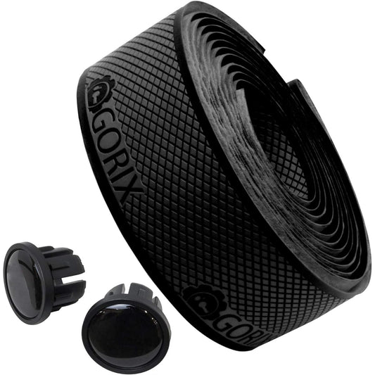 GORIX Road Bike Bar Tape [Grip Anti-Slip Tape] Stylish Customized GX-S100-A2 (Black)