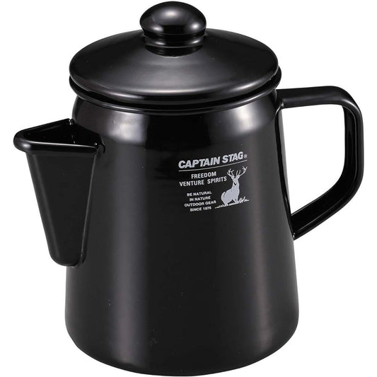CAPTAIN STAG Kettle Enameled Kettle CS Black Label UH-522