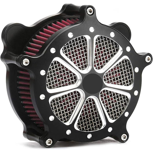 Black CNC Air Cleaner Intake Filter System for Harley Softail Touring Dyna 01-07 Parts