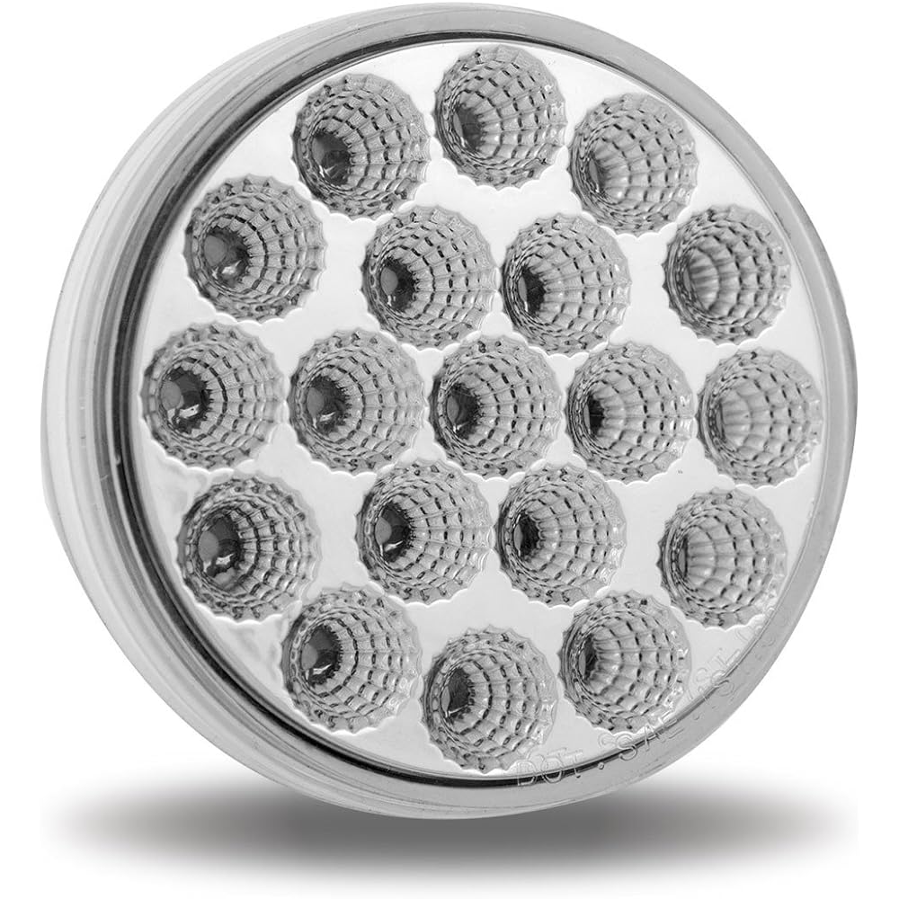 TRUX 4 -inch stop, turn & tail LED -clear red