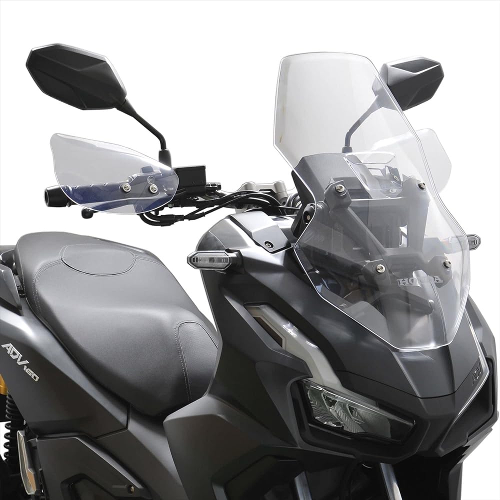 Asahi Windshield (AF ASAHI) Knuckle Visor Clear 23- ADV160(8BK-KF54) M4-ADV23