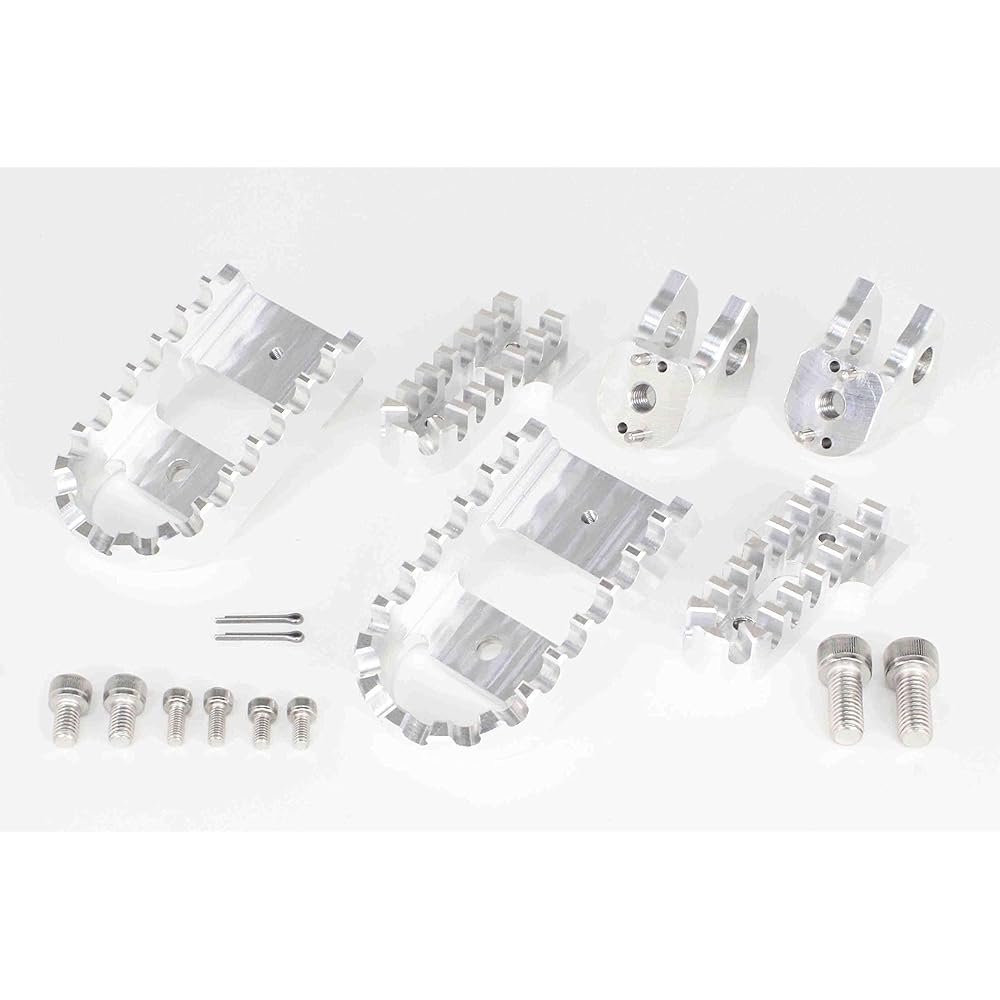 SP TAKEGAWA Billet Wide Step Kit Silver CL250(MC57)/CT125(JA55)/Rebel 250(MC49) 06-13-0088