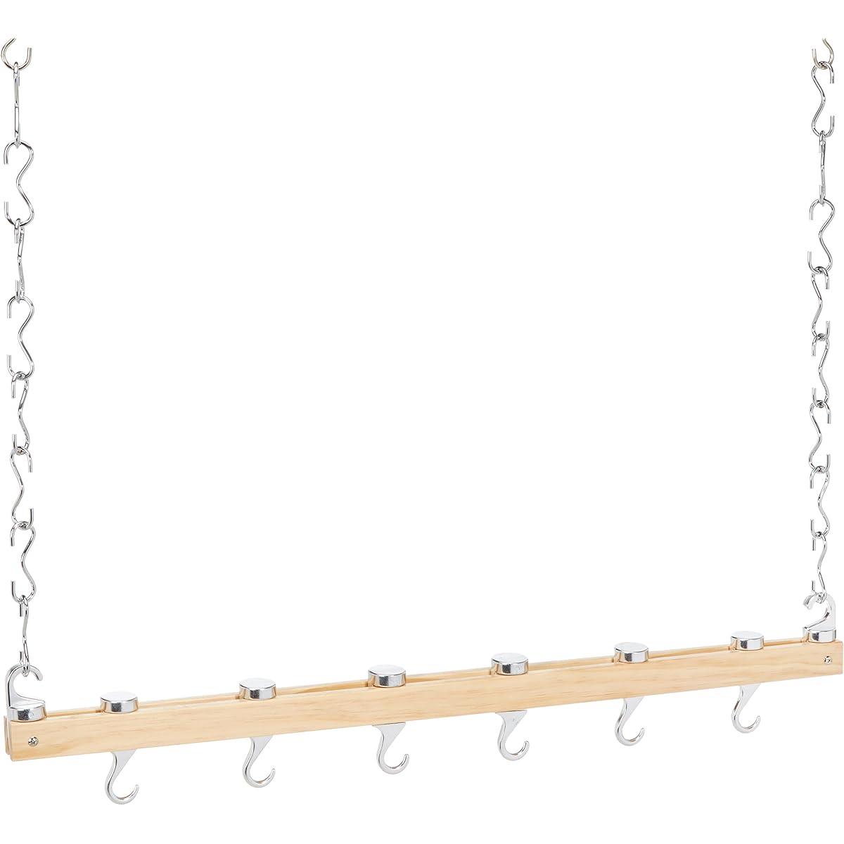 Kitchen Craft Wooden Pot Rack 92cm MCPOTRACKSGL