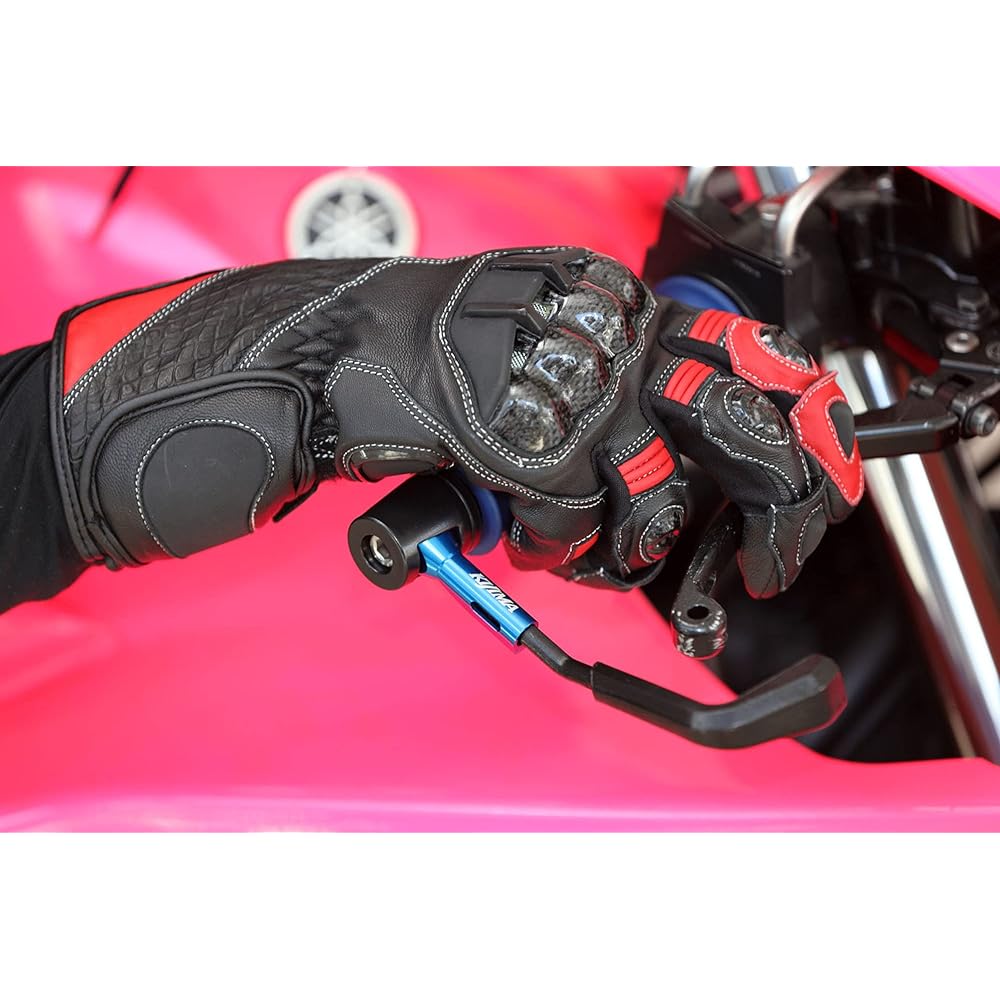 Kijima Motorcycle Bike Parts Lever Guard Type R Brake Right Side φ22.2mm Handlebar Blue HONDA 204-2160