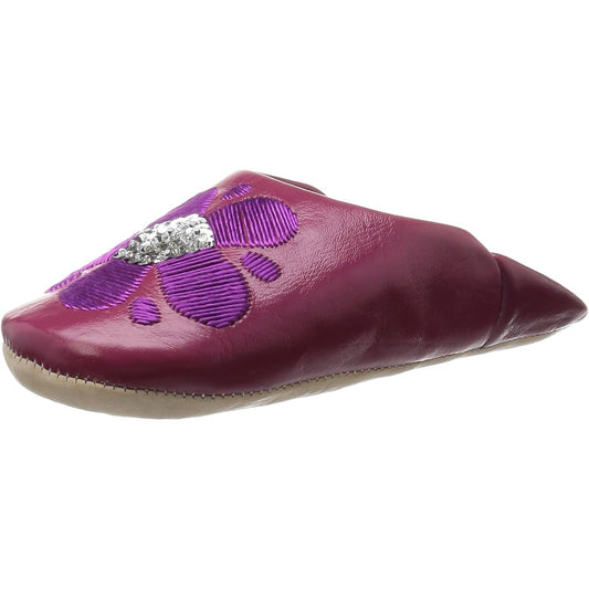 [Fatima Morocco] Flower Sequin Babouche Women's LFM003