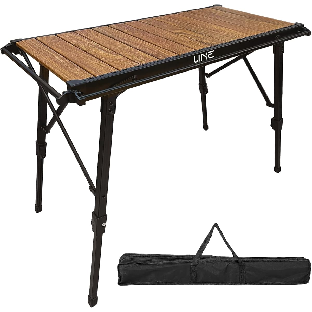 UNE IGT Table, Camping Table, Grill Table for IGT, Folding Outdoor Table, Height Adjustable, 30kg Load, Lightweight, 3 Units, Compact, Compatible with IGT, Sturdy and Convenient, Bonfire Table, Multi-Kitchen Table, Barbecue, BBQ, Hiking, Picnic, Storage