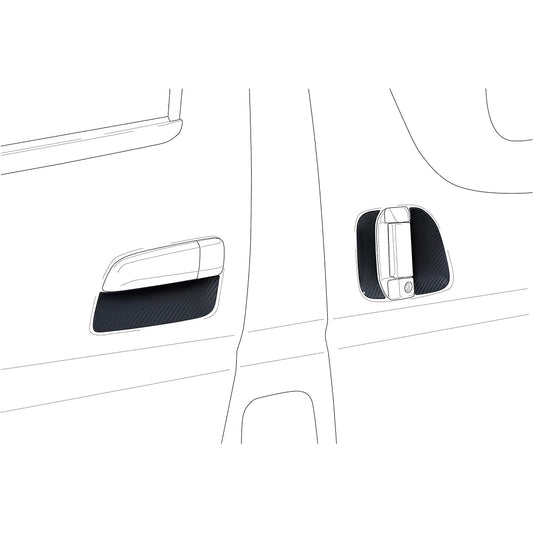 ALPINE Hiace/Regius Ace 200 Series (H25/12 ~) Exclusive Door Handle Protection Sheet Compatible with both sliding doors SSK-4DR04HI