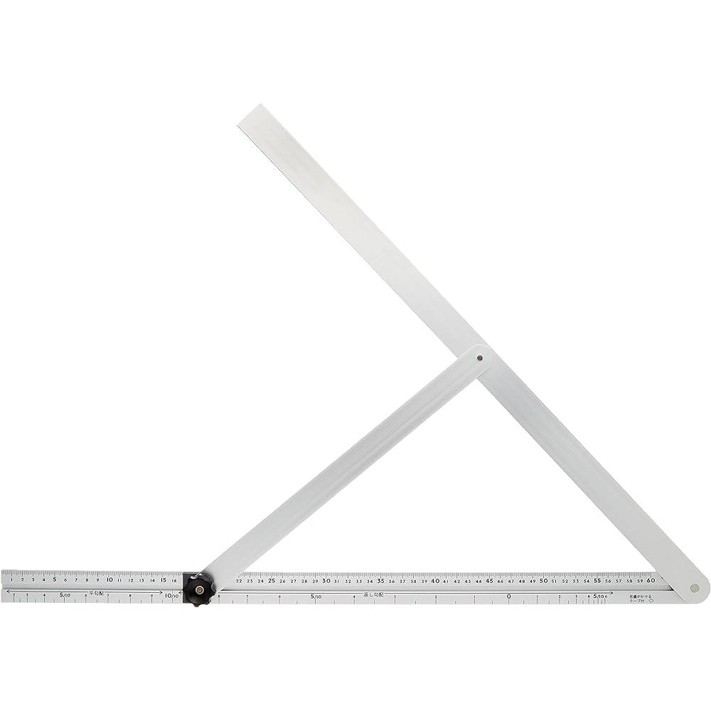 Shinwa Sokutei Aluminum free gold brace with scale 600mm 62571
