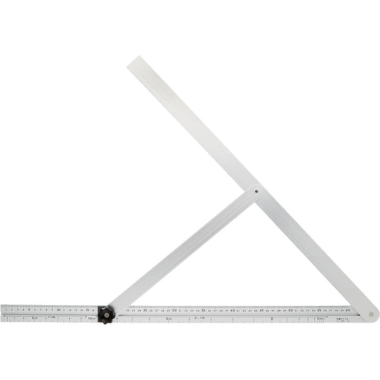 Shinwa Sokutei Aluminum free gold brace with scale 600mm 62571