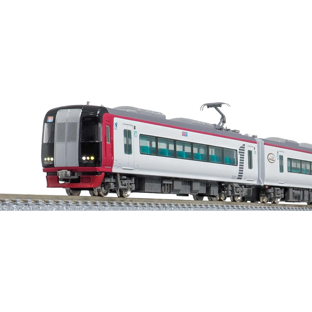 Green Max N Gauge Meitetsu 2200 Series 1st Edition Old Paint 6-Car Set with Power 31756 Railway Model Train