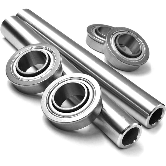 HD Switch - 2 Kits - Stainless Steel Front Axle Upgrade Kit Compatible with Husqvarna 576588901 576617801 - Front Wheel Bushing to Bearing Conversion