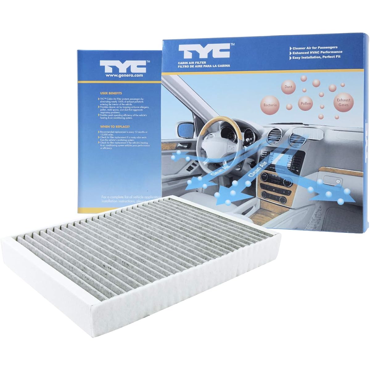 TYC Cabin Air Filter 2016-2020 Volvo XC90 compatible