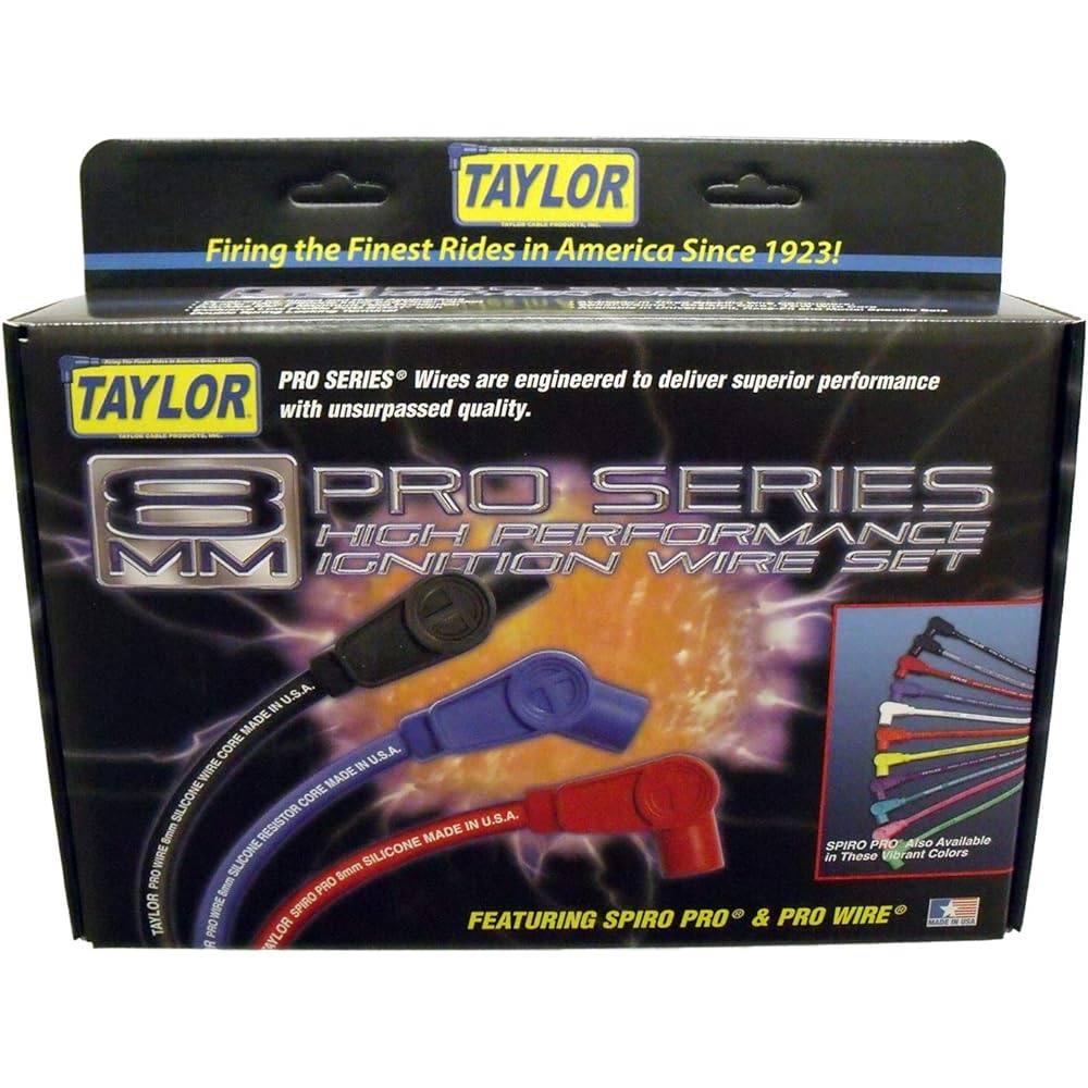 TAYLOR CABLE 70251 Red Universal 8mm ProWirer resistance wire coinition wire set