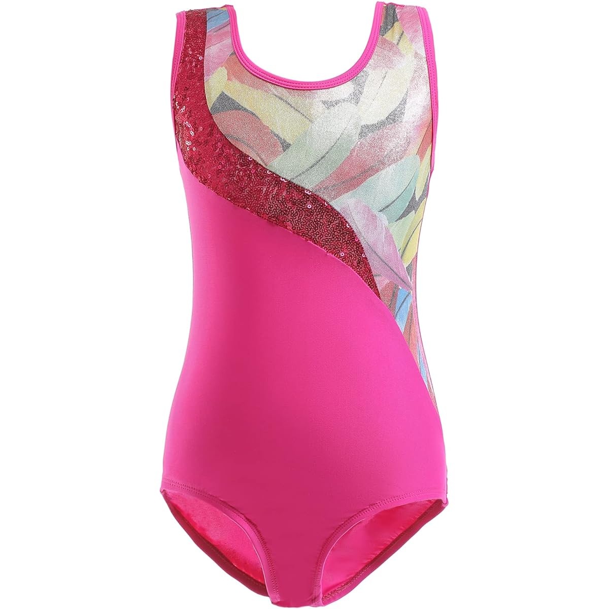 [Maeau] Ballet Leotard, Children's Ballet Costume, Practice Wear, Rhythmic Gymnastics, Competition Sleeveless, Stretchable, Breathable, Sweat Absorbent, Kids, Girls, Junior Girls