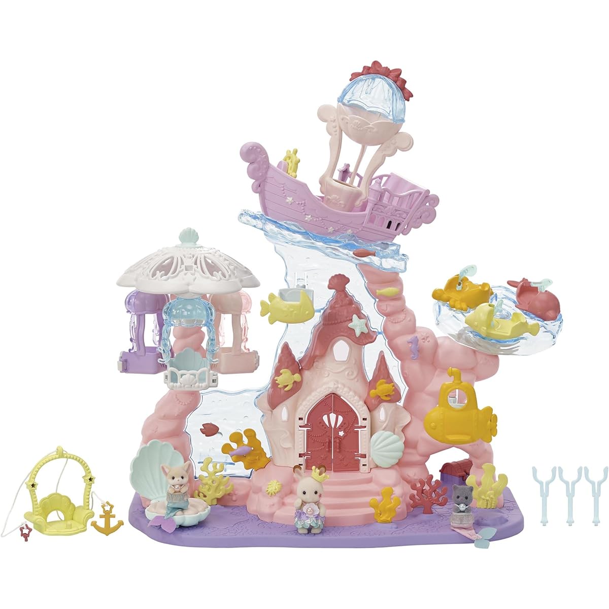 Sylvanian Families Amusement Park [Yumeiro Mermaid Castle] Co-72 ST Mark Certification 3 years old and up Toy Dollhouse Sylvanian Families EPOCH