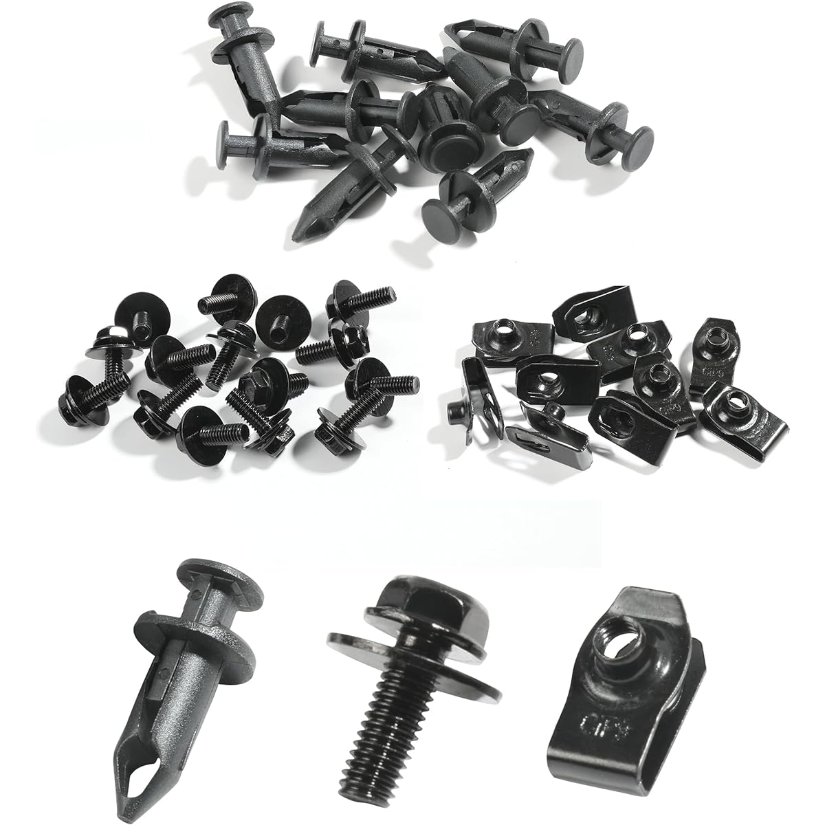 Engine Under Cover Splash Splash Shield Guard Body Body Body Body Body Splash Shield Guard Retainer Fender Liner Fastener Rivet Rivet Clip 35 pieces