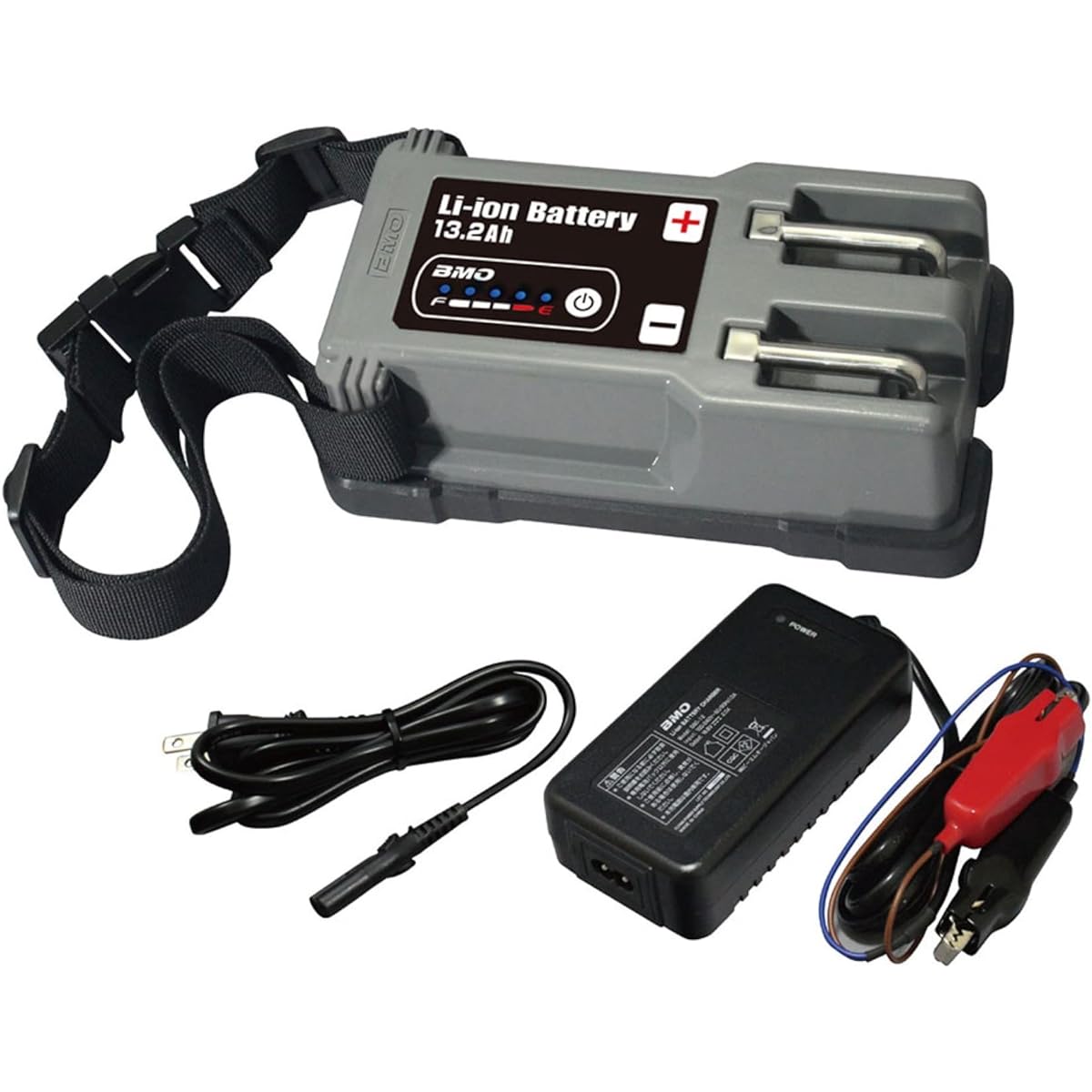 BMO JAPAN Lithium Ion Battery 14.4V 13.2Ah Battery & Charger Set 10Z0015 for Electric Reel Fishing
