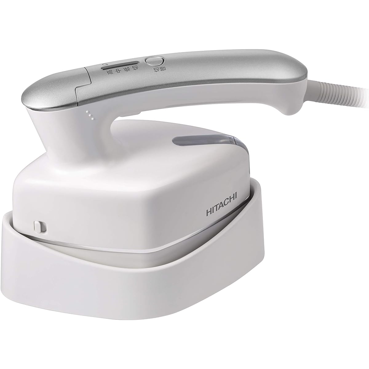 Hitachi Clothes Steamer Steam Iron One Push Continuous Steam 3 Level Temperature Switching Easy to Hold Handle with Brush CSI-RX2 W White