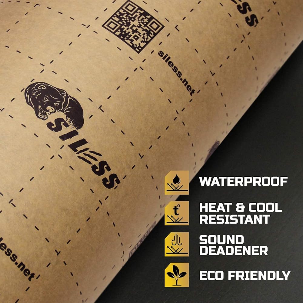 SILESS LINER 157 (4mm) Mill 36 Squidfifet Car -Roseling Docell Form & Insulation Mat -PE Form Silver & Heat Barrier