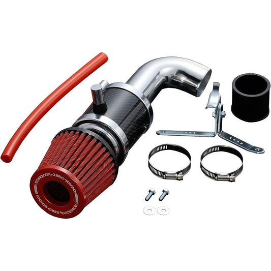 ZERO-1000 Air Cleaner Kit [Power Chamber for K-Car] For Turbo Vehicles (Super Red) Suzuki Wagon R / Wagon R Stingray / Lapin 106-KS001