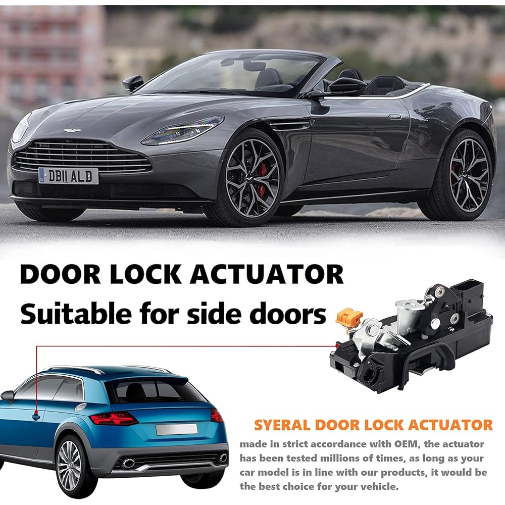 SYERAL Door lock actuator Front left driver seat side latch lock 931-318 15068499 Powered Aratcalade Chevrolet Cadillac Silverd Ava Launch Salvarard Sarban Taho Sierra Yukon