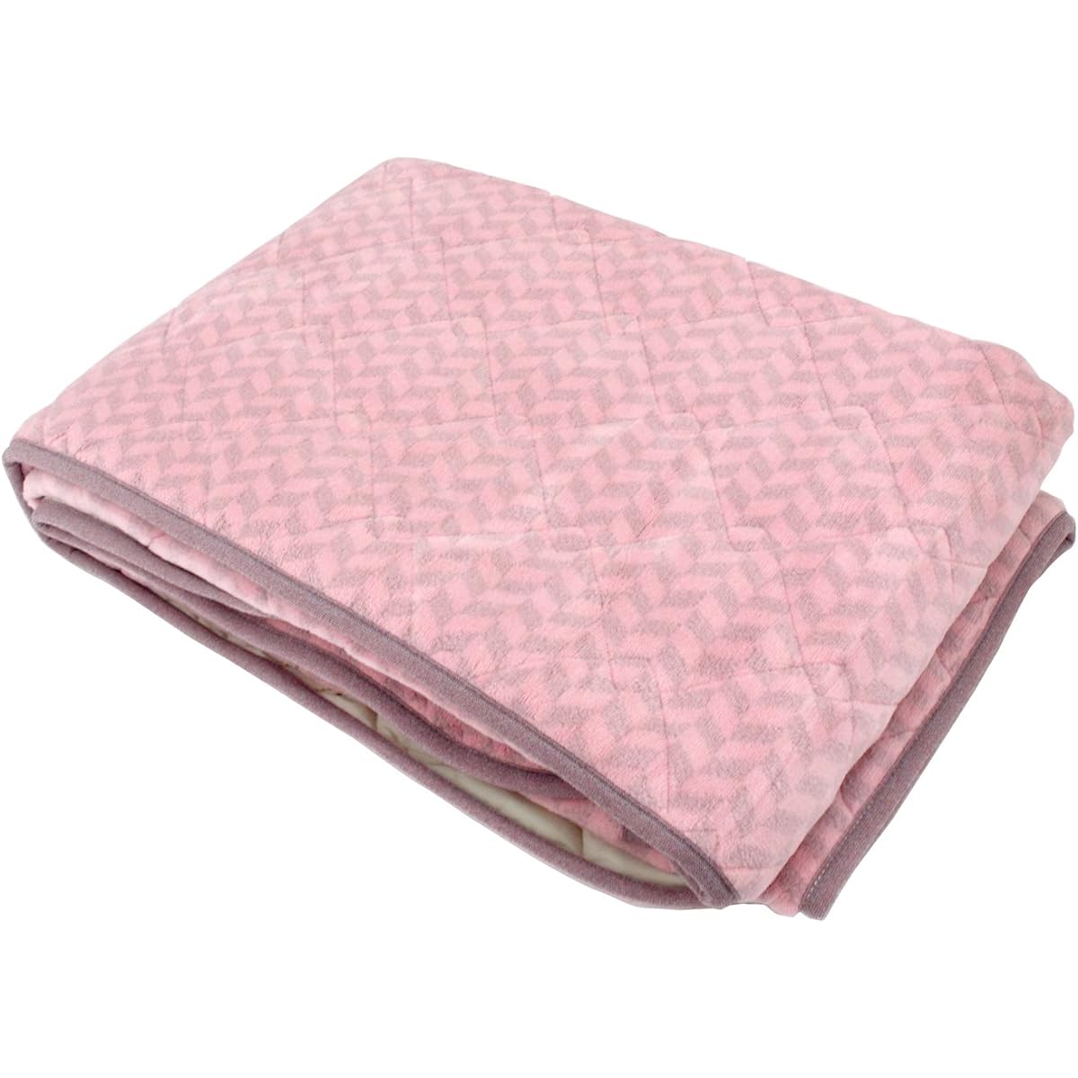 Kyoto [Romance Kosugi] Romance bedrock bath bed pad (lightweight type) double pink 1-3335-7854-7100