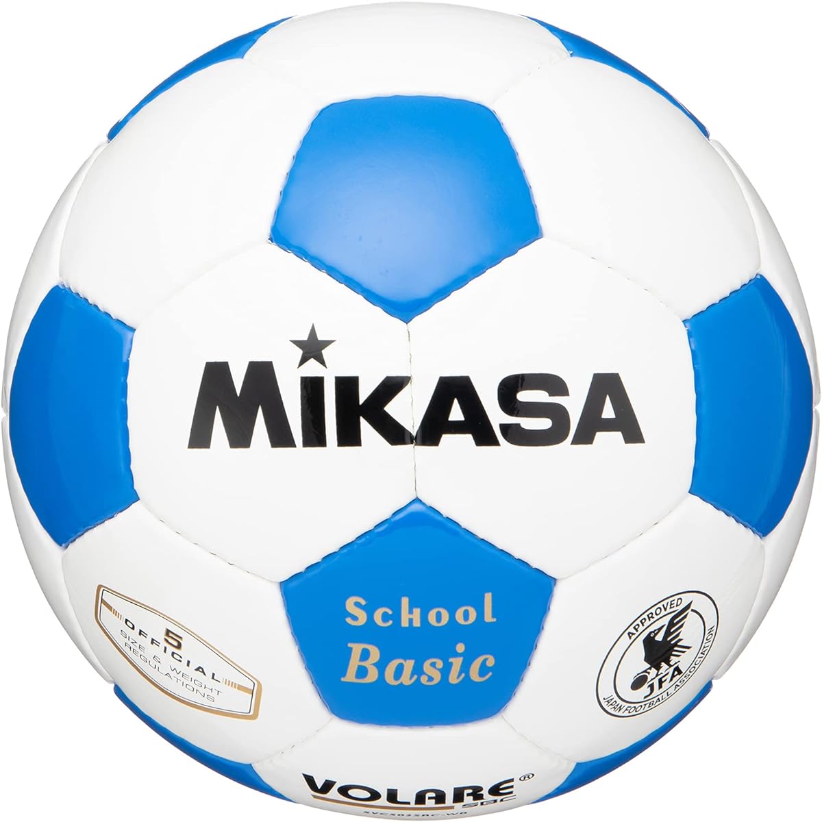 MIKASA Soccer Ball Certification Ball No. 5 (For General/University/High School/Junior High School Students) Hand Sewn Ball SVC502SBC Recommended Internal Pressure 0.8 (kgf/㎠)
