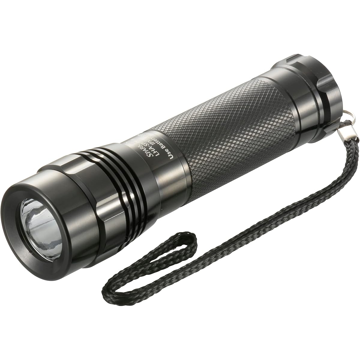 Ohm Electric Flashlight Handy Light Waterproof LED Light Sparkled Pure Beam 500 Lumens 3 AAA Batteries Type Compliant with ANSI Standards LHA-SP431-K2 08-1015 OHM Black