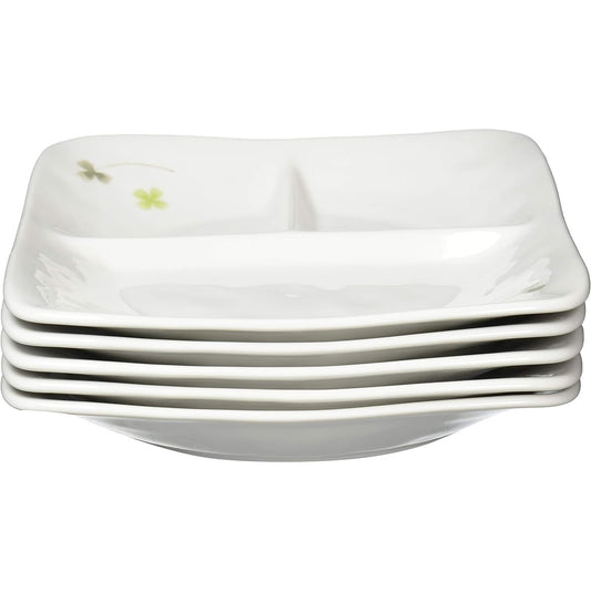Mino Ware Square Lunch Plate Set of 5 Clover 145804(5)