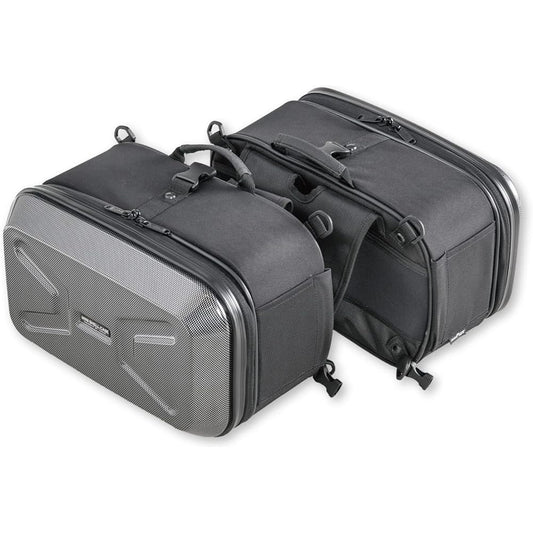 TANAX Side Bag MOTOFIZZ Mini Shell Case (Touring) Carbon Pattern (Capacity 22ℓ, 11ℓ per side) MFK-234