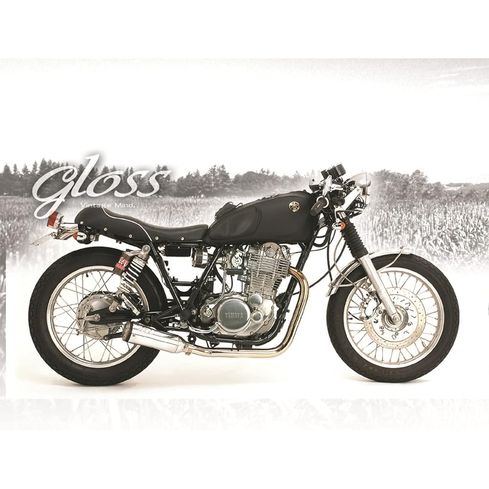 POSH GLOSS Cafe Five Seat (for tank cover) SR400/500 (-2008) Red Piping 901113-20