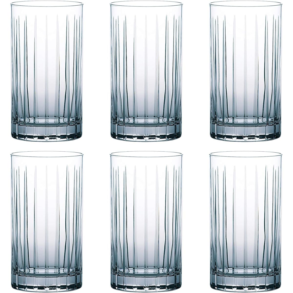 Toyo Sasaki Glass Tumbler New Lambda Dishwasher Safe Made in Japan Set of 6 315ml BT-27910CS-C559