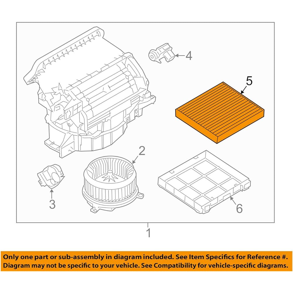 Land Rover Genuine AC Filter Cabin Filter Pollen Filter Range Rover 13on Range Rover Sports 14on Beller Discovery 17 LR0369