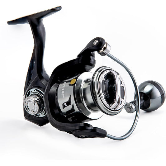 Goture Spinning Reel Beginner's Reel No. 1000 5+1BB Left and Right Interchangeable Handle Jigging Reel Ultra Light Freshwater Fishing Sea Fishing Flounder Sea Bass Trout Sabiki Reel Embankment and Rock Fishing Lure Fishing Kayak Fishing