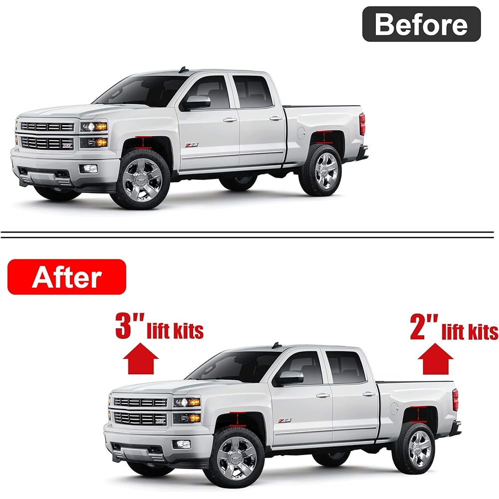 Leveling lift kit 2005-2023 TACOMA 2WD 4WD 3 inch Front structure spacer + 2 inch rear plastic lift block kit extended square U bolt for tacom