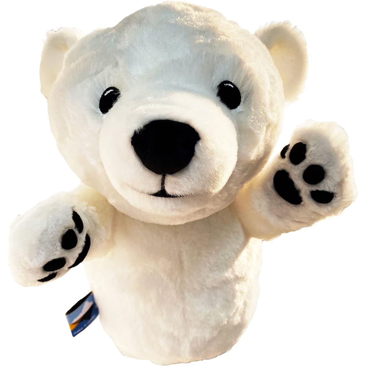 dinofactory Anagom Golf Headcover Polar Bear Driver Headcover with Wonderful Footprints White