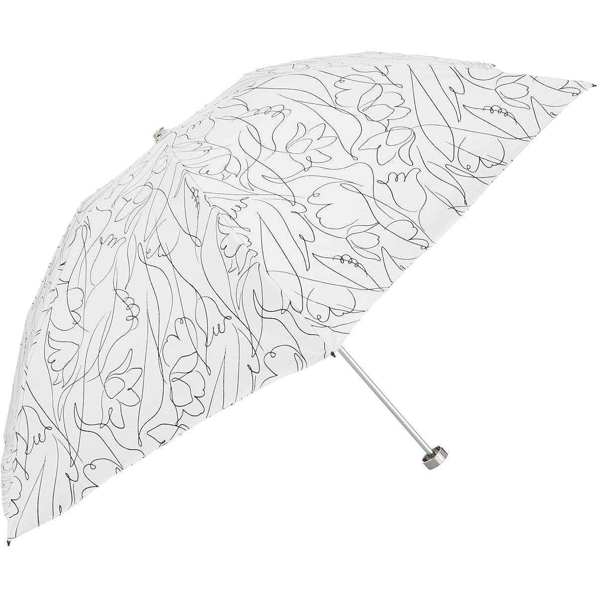 MOONBAT Fuwacool Folding Umbrella Parasol [For both sun and rain, first class shading] 50cm Line Flower