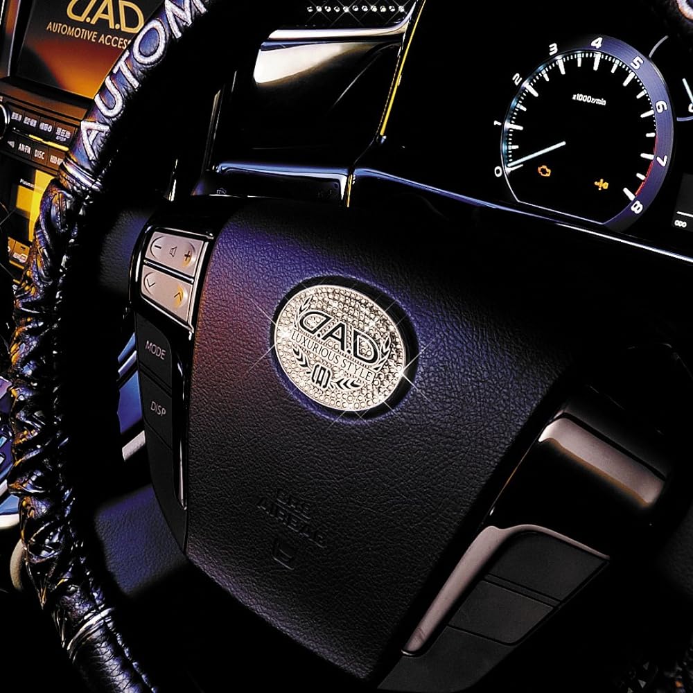Garson DAD Luxury Steering Brooch Steering Wheel Cover Sapphire D.A.D SA979-05
