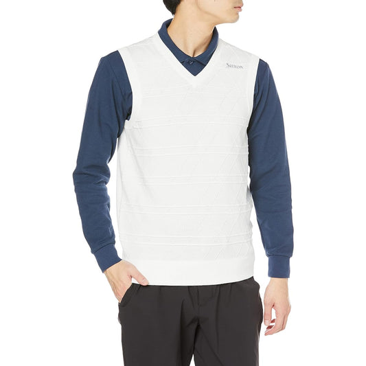 SRIXON RGMVJL80 Men's V-Neck Plain Golf Vest