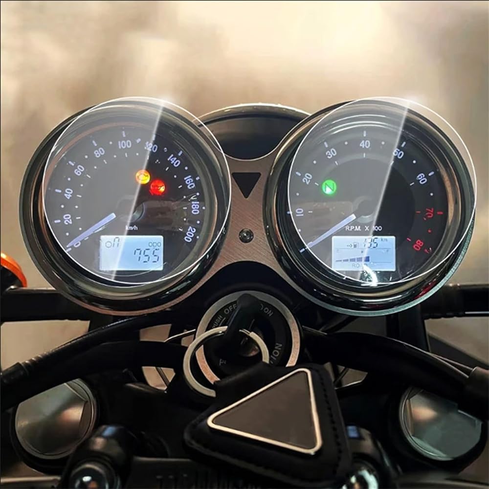 DEMUR Motorcycle Scratch Cluster Screen Dashboard Protection Instrument Film Triumph Bonneville T100 Bonneville T120 Thruxton R Dashboard Screen Protector (Size : 5 PCS)