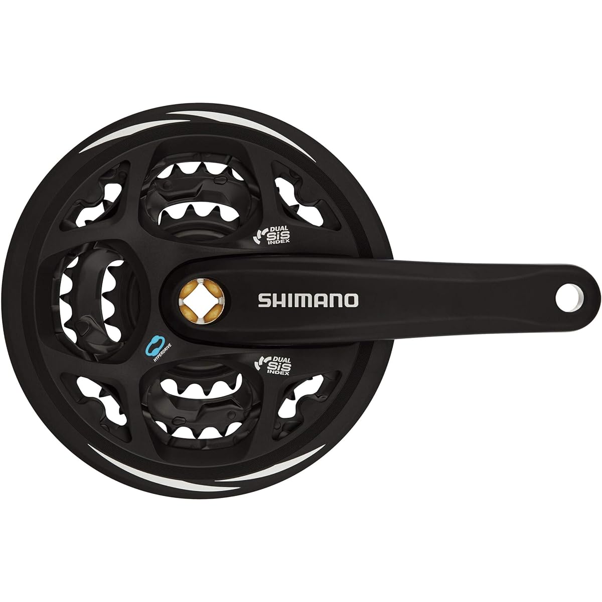 SHIMANO Crankset FC-M311 Black 42X32X22T 175mm 8S/7S with chain guard Compatible BB square shaft 122.5mm (LL123) EFCM311E222CL ALTUS