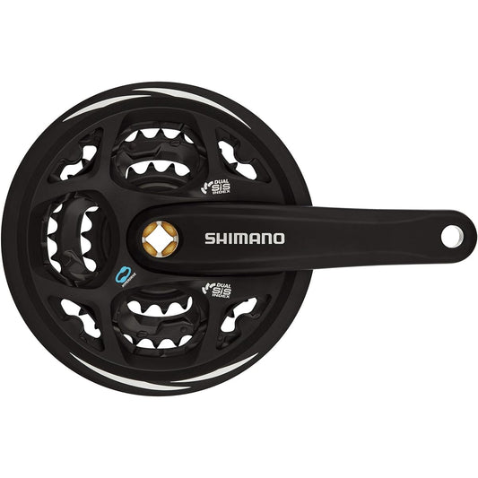 SHIMANO Crankset FC-M311 Black 42X32X22T 175mm 8S/7S with chain guard Compatible BB square shaft 122.5mm (LL123) EFCM311E222CL ALTUS