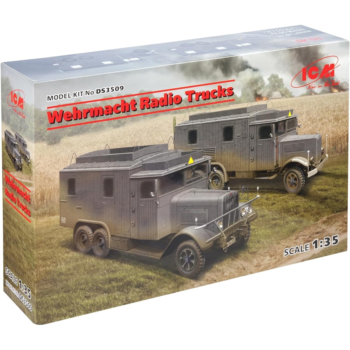 ICM ICM 1/35 German Wehrmacht Radio Track Set Plastic Model DS3509
