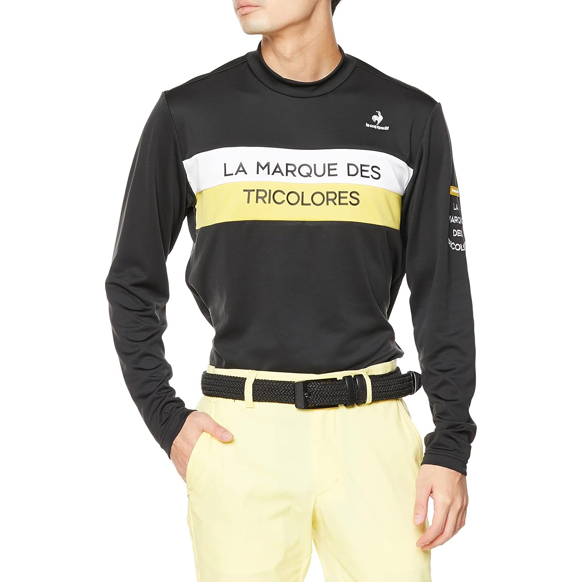 [Le Coq Sportif] 22 Fall/Winter Model Golf Long Sleeve Shirt Mock Neck Sweat Absorbent UPF15 Stretch Sporty Soft Men's