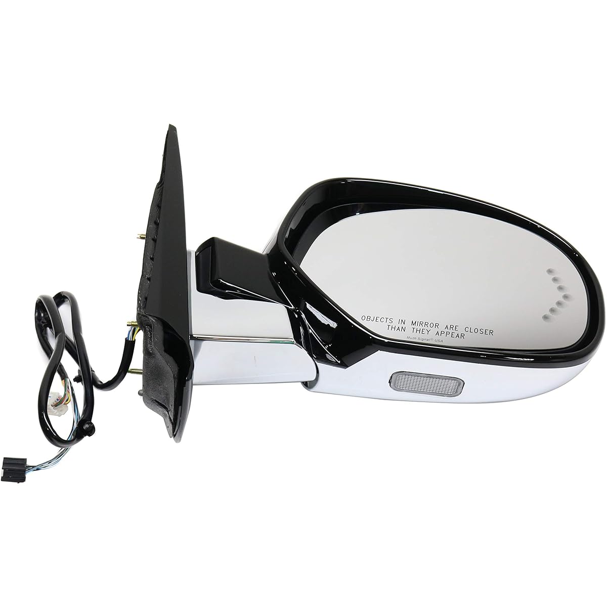 KOOL VUE Mirror passenger seat side 2014-2018 Chevrolet Silverado 1500 2015-2019 Silverado 2500 HD compatible 2014-2018 GMC Sierra 1500 Power glass heated Memory