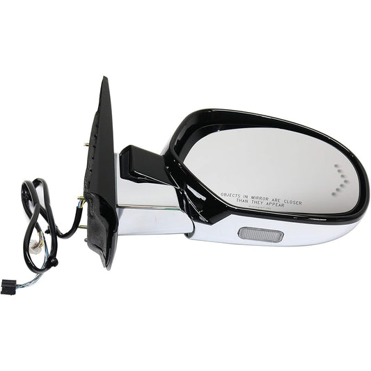 KOOL VUE Mirror passenger seat side 2014-2018 Chevrolet Silverado 1500 2015-2019 Silverado 2500 HD compatible 2014-2018 GMC Sierra 1500 Power glass heated Memory