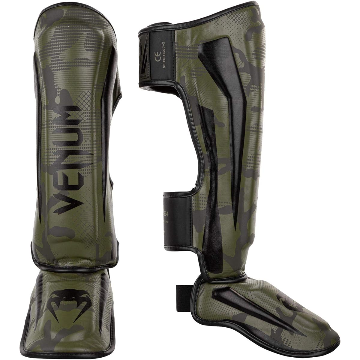 VENUM Elite Shin Guards Khaki/Camo VENUM-1394-534