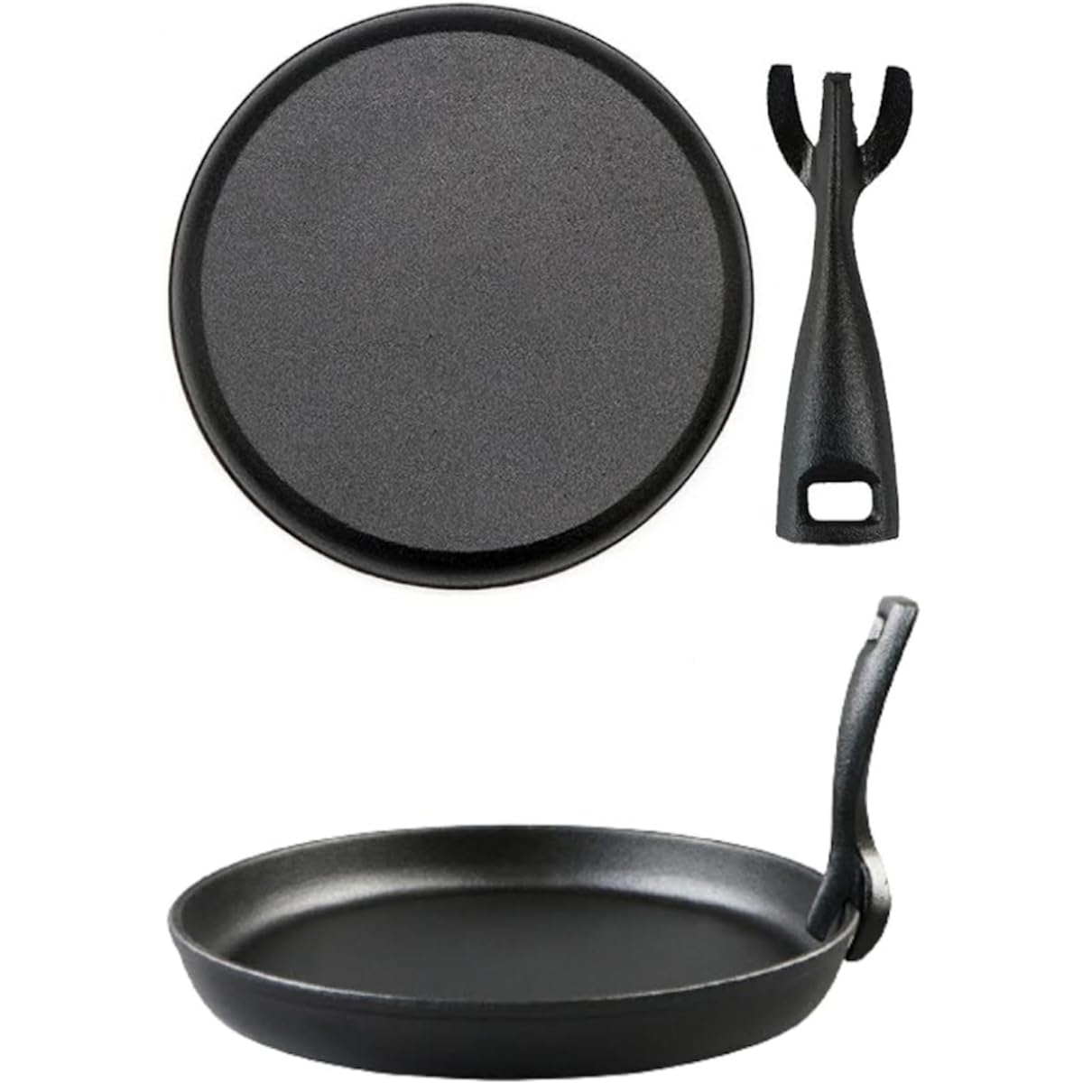 Ncolor Skillet Camp Frying Pan Ajillo Pot with Handle 20cm