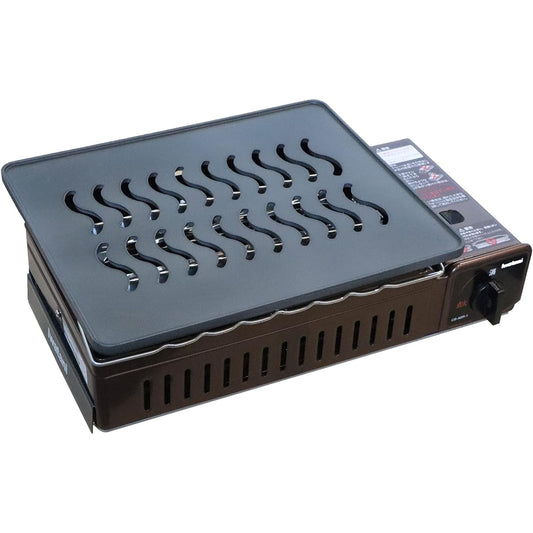 Iwatani Robatayaki Grill Plate for Grillers (Aburiya) Large Type Plate Thickness 6mm Teflon Treatment GP-320-260-06A